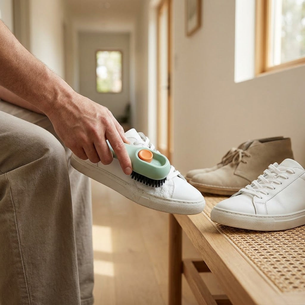 Multifunctional Liquid Shoe Brush | Clean and Polish in One Step | Syncrois