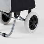 Shopping Trolley Wheel and Frame Detail Shot