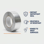 Butyl Waterproof Tape with Aluminium Foil Backing | Syncrois