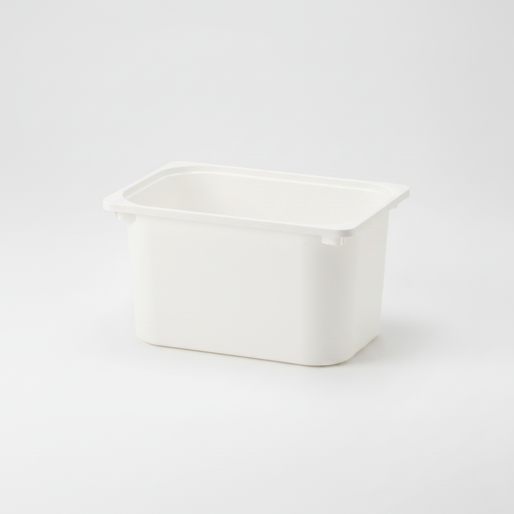 White Storage Box Primary Studio Shot